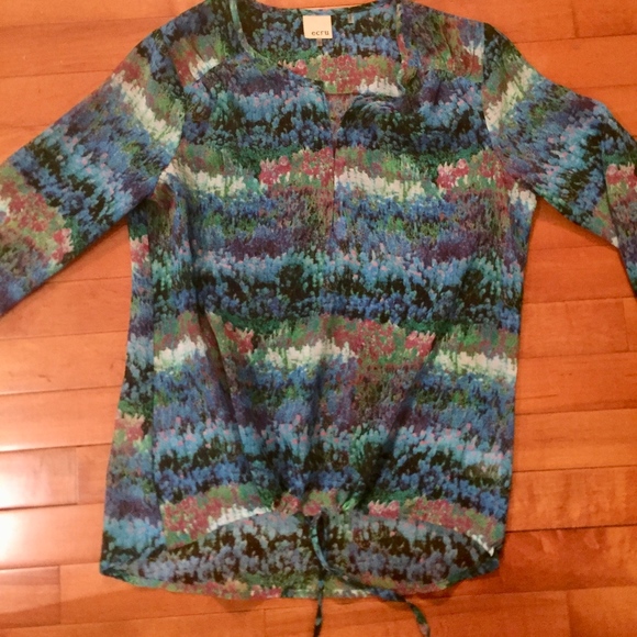 ecru Tops - Beautiful Sheer Blouse
